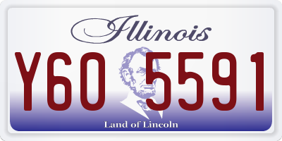 IL license plate Y605591