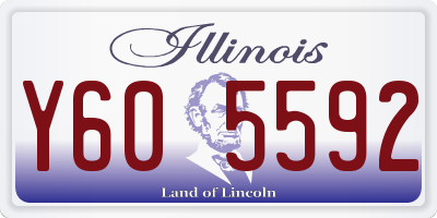 IL license plate Y605592