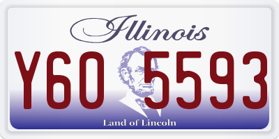 IL license plate Y605593