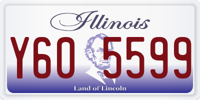 IL license plate Y605599
