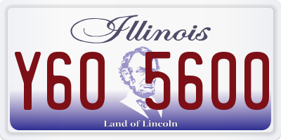 IL license plate Y605600