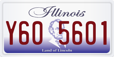 IL license plate Y605601