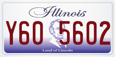 IL license plate Y605602