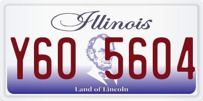 IL license plate Y605604
