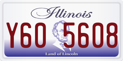 IL license plate Y605608