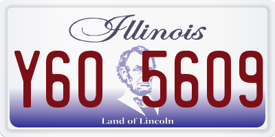 IL license plate Y605609