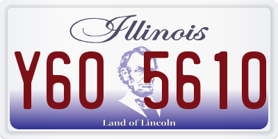 IL license plate Y605610