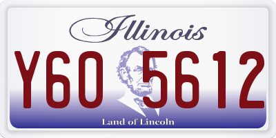 IL license plate Y605612