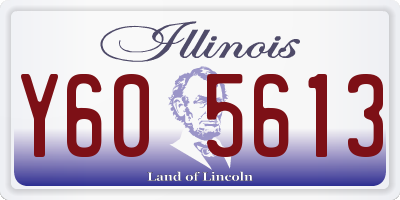 IL license plate Y605613