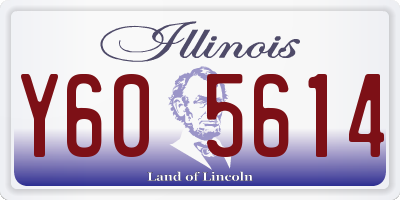 IL license plate Y605614