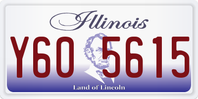 IL license plate Y605615