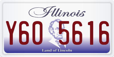 IL license plate Y605616