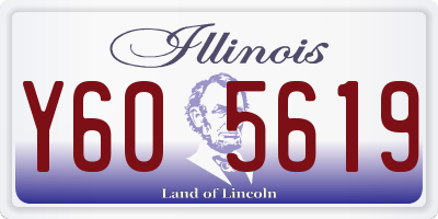 IL license plate Y605619