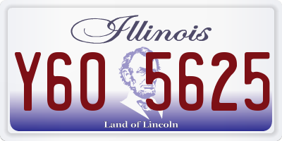 IL license plate Y605625