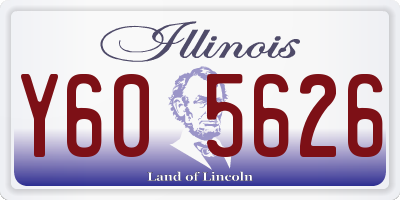 IL license plate Y605626