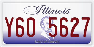 IL license plate Y605627