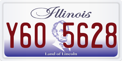 IL license plate Y605628