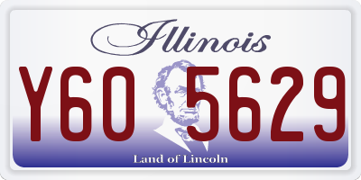 IL license plate Y605629