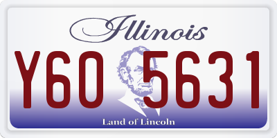 IL license plate Y605631