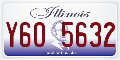 IL license plate Y605632