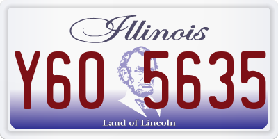 IL license plate Y605635