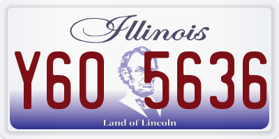 IL license plate Y605636