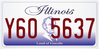 IL license plate Y605637