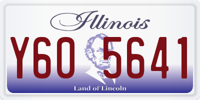 IL license plate Y605641