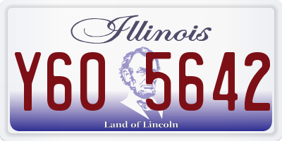 IL license plate Y605642