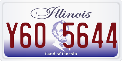 IL license plate Y605644