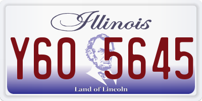 IL license plate Y605645