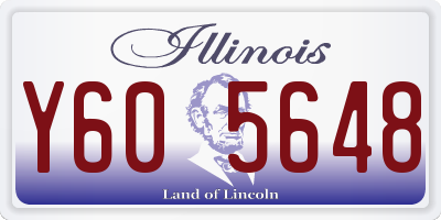 IL license plate Y605648