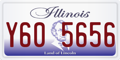 IL license plate Y605656