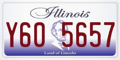 IL license plate Y605657