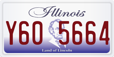 IL license plate Y605664