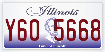 IL license plate Y605668