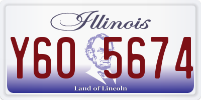 IL license plate Y605674