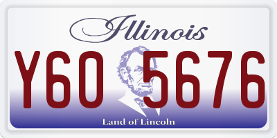 IL license plate Y605676