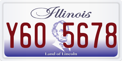 IL license plate Y605678