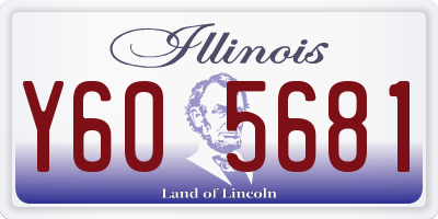 IL license plate Y605681