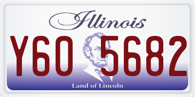 IL license plate Y605682