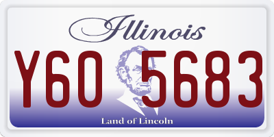 IL license plate Y605683