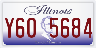 IL license plate Y605684