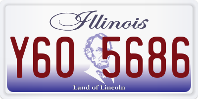 IL license plate Y605686