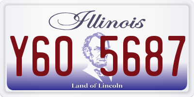 IL license plate Y605687