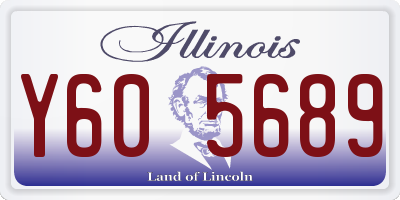 IL license plate Y605689