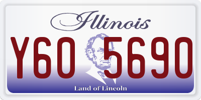IL license plate Y605690