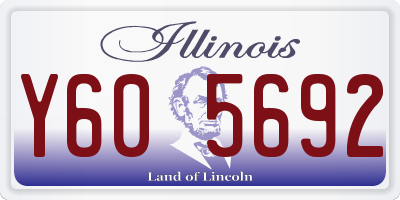 IL license plate Y605692