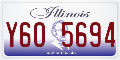 IL license plate Y605694