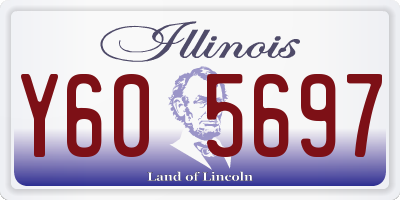 IL license plate Y605697